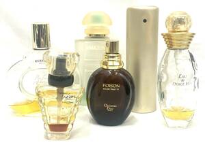 【B】【10631】☆★香水　オードトワレ　おまとめ6点　残量少なめ　HERMES　Dior　LANCOME　EMPORIO ARMANI　長期保管品　現状品★☆