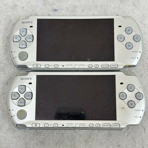 N816-O52-172◎2台セット SONY ソニー プレイステーションポータブル PSP-3000 シルバー 本体 PlayStation Portable まとめ ⑩