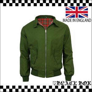 英国製 HARRINGTON JACKET スイングトップ ハリントンジャケット MODS モッズ ジャケット イギリス uk gb england イングランド オリーブ S