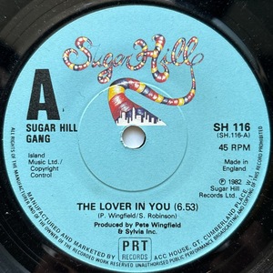 【試聴 7inch】Sugar Hill Gang / The Lover In You 7インチ 45 MURO koco RAP45 フリーソウル