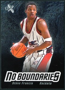 【スティーブフランシス】NBA00-01 Fleer Skybox E-X NoBoundaries #NB8 SteveFrancis/HoustonRockets