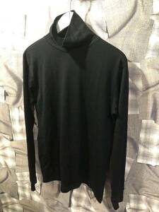 CoSTUME NATIONAL コスチューム ナショナル タートルネック カットソー 長袖 Tシャツ 20BLAH05 サイズ46 ブラック　FK