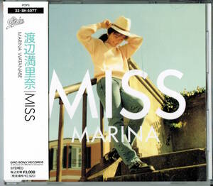 ★廃盤CD 帯付き「MISS」渡辺満里奈（おニャン子クラブ）旧規格 32・8H-5077