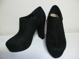 CECIL McBEE セシルマクビー　靴　黒　M　新品　未使用　スエード調　ショート　ブーツ