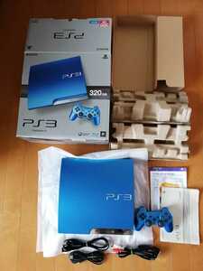 美品 PS3本体 PlayStation3 PS3 CECH-3000B SB スプラッシュブルー 青 プレイステーション3 SONY 動作確認済 最新アップデート CECH3000BSB