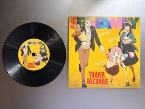 SPY×FAMILY × TOWER RECORDS トレーディングレコードコースター (2022)　[未使用品]　スパイ・ファミリー