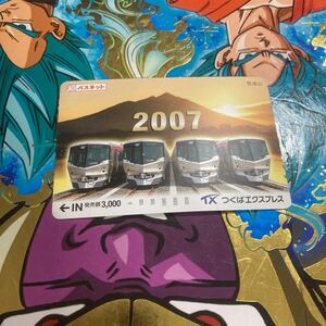 パスネット未使用つくばエクスプレス2007筑波山と迎光3000円券