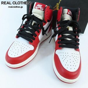 NIKE/ナイキ AIR JORDAN 1 RETRO HIGH OG GS CHICAGO/エアジョーダン1 シカゴ 575441-101/25 /080