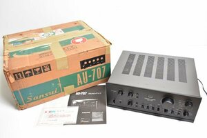 Sansui サンスイ プリメインアンプ AU-707 取説 元箱付 Integrated Amplifier 山水 オーディオ機器 音楽 音響 アンプ Aa-270S