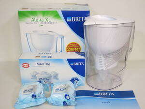 【未使用品】　 BRITA ・ブリタ ★ポット型浄水器 　3.5Ｌ　 アルーナXL 　Aluna XL 　★ＭＡＸＴＲＡフィルター５個