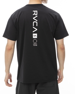 ★送料無料★2024春夏 新品【RVCA/ルーカ/ルカ】 VA VENT SURF SS 水陸両用ラッシュガード BLK メンズS BE041-804