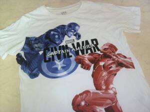 MARVEL UNIQLO コラボ　　綿１００％　柔らか素材の格好良いTシャツ　　１４０～１５０