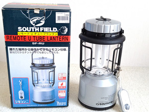 送料無料 SOUTH FIELD 蛍光灯 6W リモート ランタン SF-RU シルバー色 防滴仕様 災害 停電 地震 防災 キャンプ 懐中電灯 昭和 レトロ