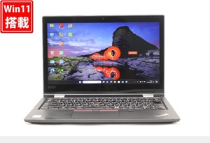 中古 フルHD タッチ 13.3型 Lenovo ThinkPad L380 YOGA Windows11 八世代 i5-8250U 8GB NVMe 256GB-SSD カメラ 無線 Office付 管:1900w