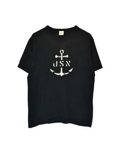 BUZZ RICKSON バズリクソンズ 東洋エンタープライズ ミリタリー グラフィック 半袖Tシャツ NAVY USN ペイント 21612 - 381 66