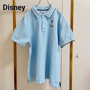 Disney/ディズニー/XL/サックスブルー/ポロシャツ
