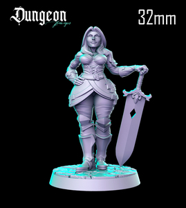 Dungeon Pin-ups Warrior