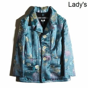 K2057P ▼JUNYA WATANABE ジュンヤワタナベ▼ 22SS Nostalgic for Asia JACQUARD JACKET 花 ジャガードジャケット ブルー XS 春秋 rb mks