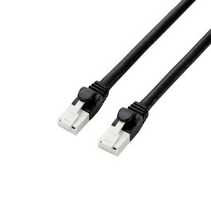 まとめ得 【5個セット】 エレコム ツメ折れ防止LANケーブル(Cat6A) 2m ブラック GM-LDGPAT/BK20X5 x [2個] /l