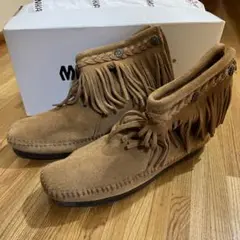 MINNETONKA ミネトンカ モカシン フリンジ ミドルブーツ