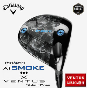 ★☆限定カスタム　キャロウエイ　PARADYM “ Ai Smoke Triple Diamond ◆◆◆ ”　10.5° × VENTUS VeloCore付　新品☆★