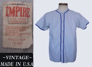 ビンテージ empire ベースボールシャツ USAアメリカ製 チェーンステッチ VINTAGE マッコイズ RRL ウエアハウス model ガーメンツ KAPITAL