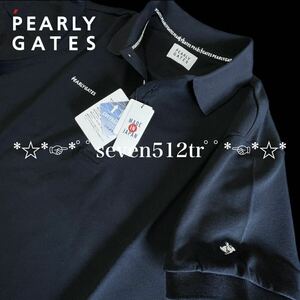 本物 新品 41145135 PEARLY GATESパーリーゲイツ/5(サイズL)超人気 ドライマスター半袖ポロシャツ フライングラビット・吸収拡散 日本製
