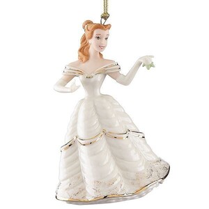 ディズニー　ベル　美女と野獣　LENOXフィギュア　『Christmastime Belle Ornament』　2017年　LENOX社　陶器製　新品