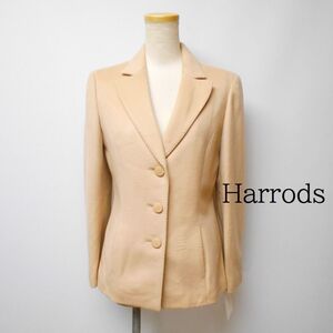 924798 Harrods ハロッズ ベージュ系 カシミア ジャケット 