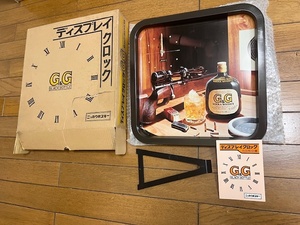 当時物 昭和レトロ ニッカウヰスキー ノベルティ ディスプレイクロック G&G 検 非売品 昭和 レトロ 時計 ニッカ ウイスキー