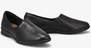 Clarks クラークス 26.5cm コンフォート シンプル ローファー フラット レザー ブラック バレエ スニーカー パンプス ブーツ RRR236