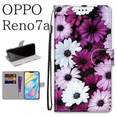 新品■OPPO Reno7A オッポ　リノ5A　手帳型　クリサンセマム