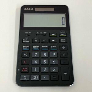 CASIO カシオ プレミアム電卓 THE SPCIAL ONE S100 S100X-BK 12桁 ジャストタイプ ブラック