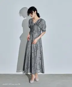 【fashion letter】ジャガードボレロキャミワンピースセットドレス