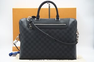 ☆安心の３大保証☆ Aランク ≪LOUIS VUITTON ルイ ヴィトン/ビジネスバッグ≫ N48260 グラフィット ポルト ドキュマン ジュール 送料無料