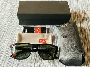 24 超美品 レイバン 純正 偏光 サングラス RB4181 ポラライズド スモークレンズ Ray Ban ブラック レディース メンズ 女性 男性 スポーツ