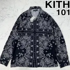 【KITH⭐︎101】シルク&リヨセル生地 バンダナ ペイズリー ボタンシャツ