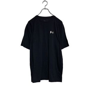 UNDER ARMOUR 半袖 ロゴ Tシャツ S ブラック アンダーアーマー クルーネック ワンポイント 古着卸 アメリカ仕入 a604-6797