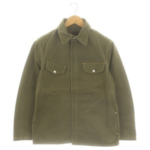 未使用品 リー LEE タグ付き RODEO JACKET CZ-TENT テントクロスジャケット ミリタリー 38 M カーキ /KO ■OS メンズ