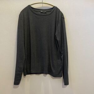 数回使用 ZARA Tシャツ ダークグレー