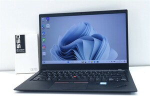 良品 1920ｘ1080 14型 レノボ LENOVO ThinkPad x1 Carbon6 Core i7 8550U メモリ16GB SSD256GB Office カメラ ノードパソコン windwos11
