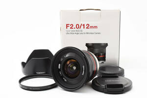 ★☆極上美品★ SAMYANG 12mm F2.0 NCS CS ブラック FUJIFILM Xマウント #241102