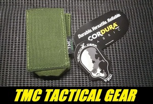 【定形外可】TMC TACTICAL GEAR ベロクロ　マガジンポーチ OD【新品】M4 MAG CORDURA コデューラ マグ ポーチ マジックテープ MAGPUL HEX