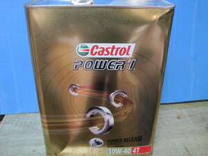 ■カストロール エンジンオイル POWER1 4T 10W-40 4L 二輪車4サイクルエンジン用部分合成油 MA Castrol