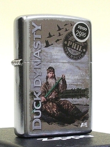 ZIPPO_6925 Duck Phil A&Eテレビ ダック・ダイナスティ 海外ドラマ シルバー レギュラータイプ ジッポー オイルライター 新品 送料無料