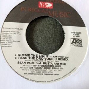 Sean Paul ＆　Busta Rhymes/ Gimme The Light Remix