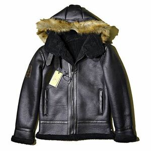 美品　topgun B3 フェイクムートンジャケットFAUX SHEARLING premium wool blend