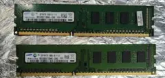 【動作確認済】SUMSUNG DDR3 2GB×2=4GB PC3-10600U