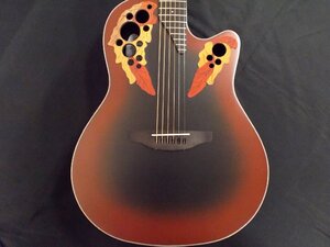 Ovation CE44 Reverse Red Burst オべーション セレブリティ エリート ミッドディプスボディ エレアコ