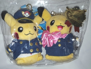  ポケモン ストア 新千歳空港ver. 限定 マスコット パイロット ピカチュウ CA 制服 キーホルダー Pokmon pilot Pikachu mascot key ring